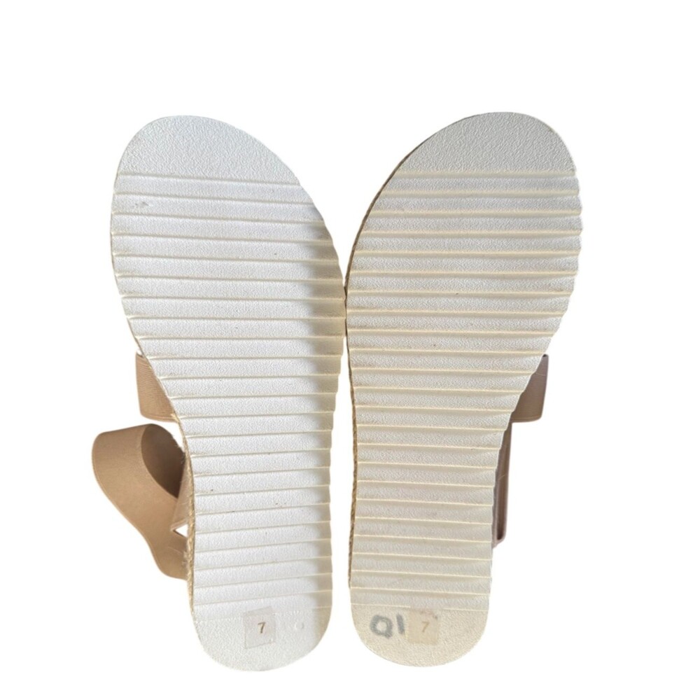 Steve Madden Women's Kimmie Blush Nude Espadrille Platform Sandals Size 7 NWOB - Picture 7 of 13